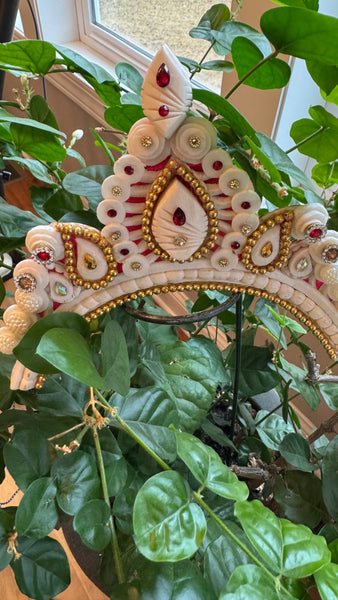 Toddler Girls Bengali Annaprashan Mukut