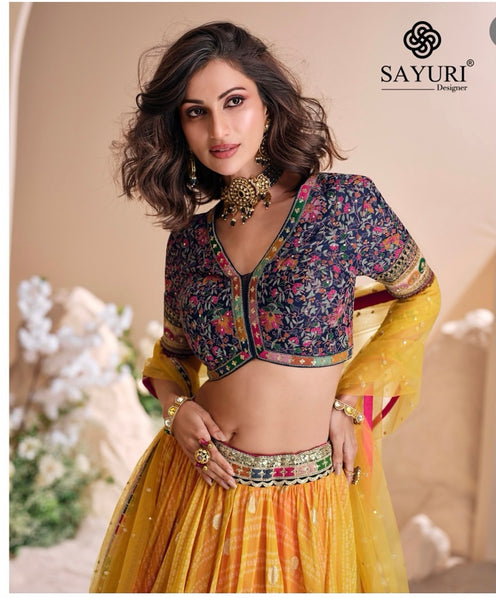 Multicolored Lehenga Choli Set
