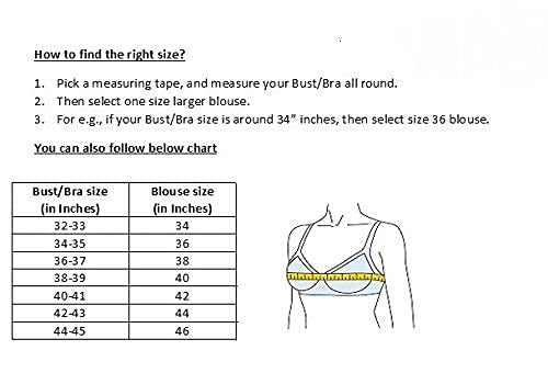 Readymade Brocade Padded Back Open Elbow Sleeves Saree Blouse