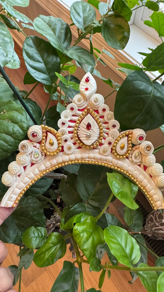 Toddler Girls Bengali Annaprashan Mukut