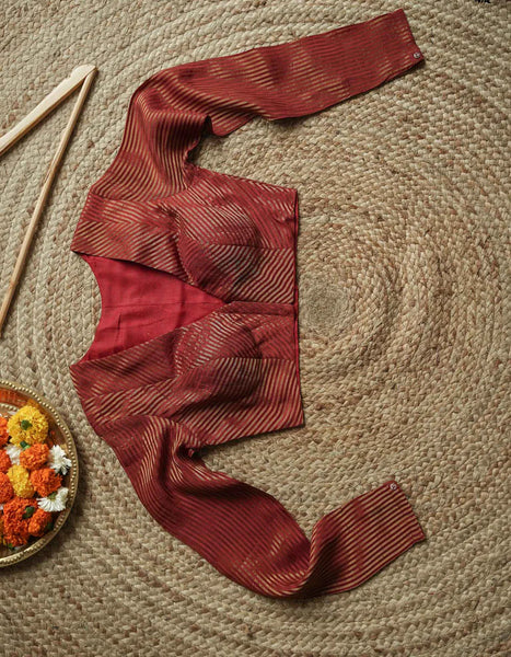 Maroon Full Sleeve Blouse