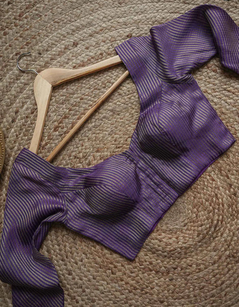 Purple Full Sleeve Blouse