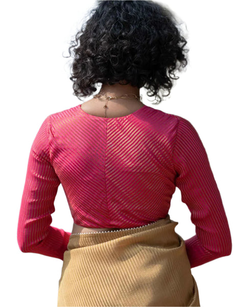 Pink Full Sleeve Blouse