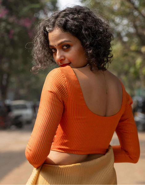 Rust Full Sleeve Blouse