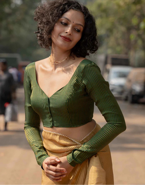 Green Full Sleeve Blouse