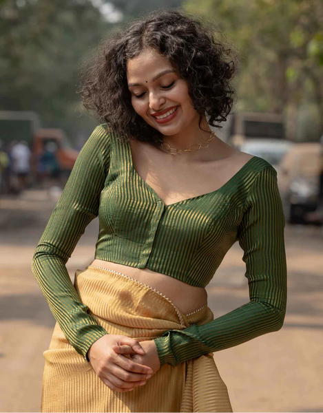 Green Full Sleeve Blouse