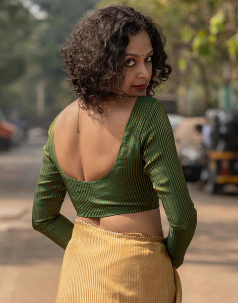 Green Full Sleeve Blouse