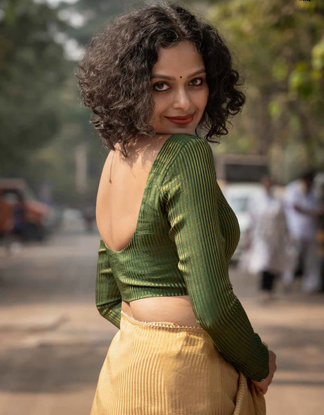 Green Full Sleeve Blouse