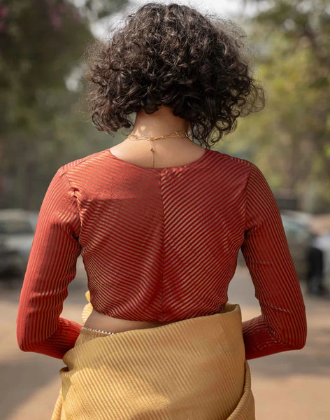 Maroon Full Sleeve Blouse