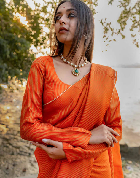 Rust Full Sleeve Blouse