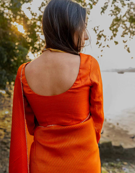 Rust Full Sleeve Blouse