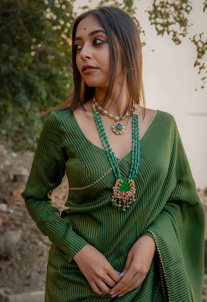 Green Full Sleeve Blouse