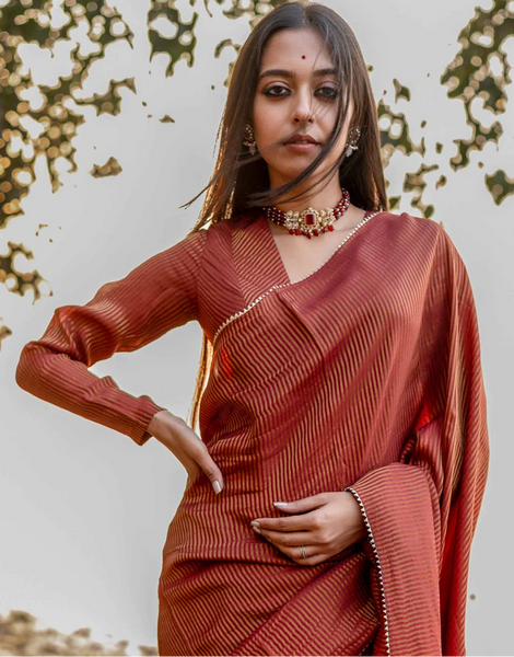 Maroon Full Sleeve Blouse