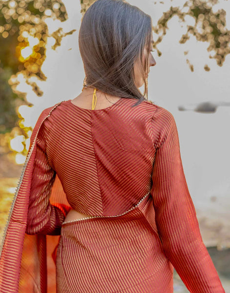 Maroon Full Sleeve Blouse