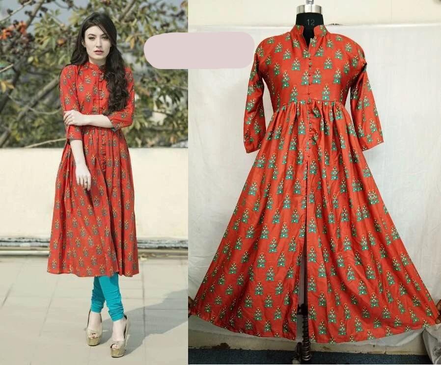 Cotton sales kurti frock