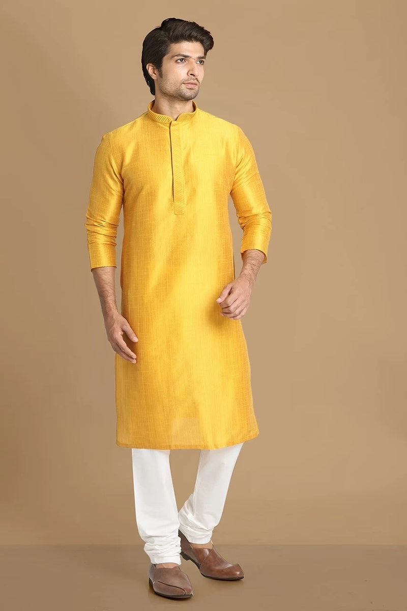 Mustard color kurta pajama clearance