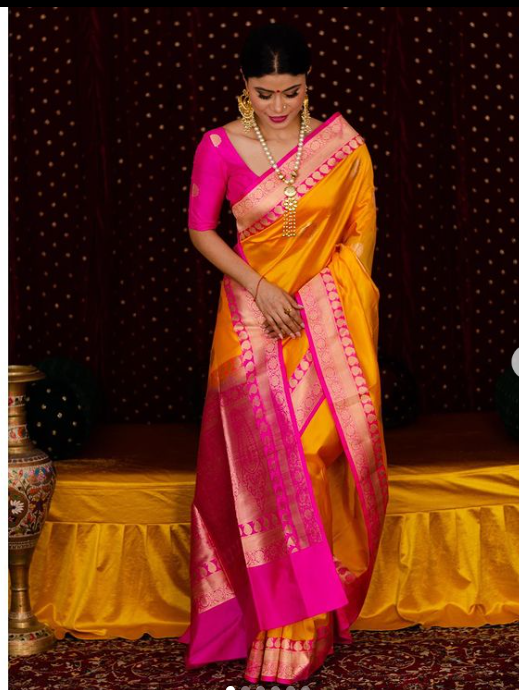 Designer blouse for pink silk saree hot sale