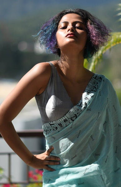 Ash Grey Sleeveless Blouse