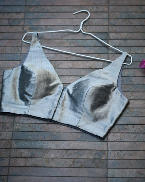 Ash Grey Sleeveless Blouse