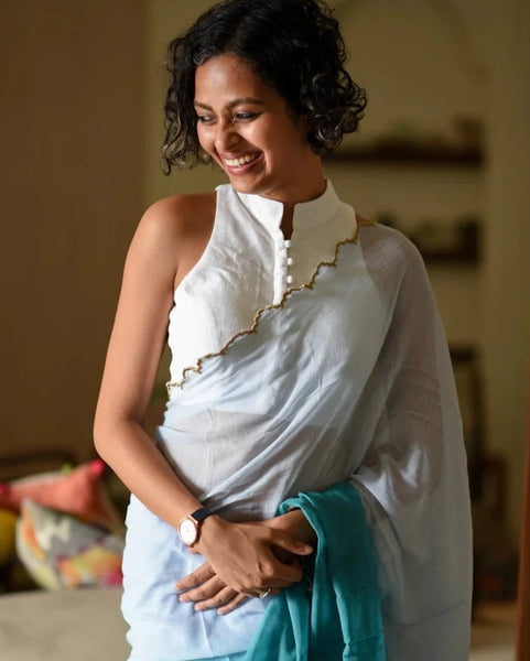 Readymade Simple White Cotton Blouse
