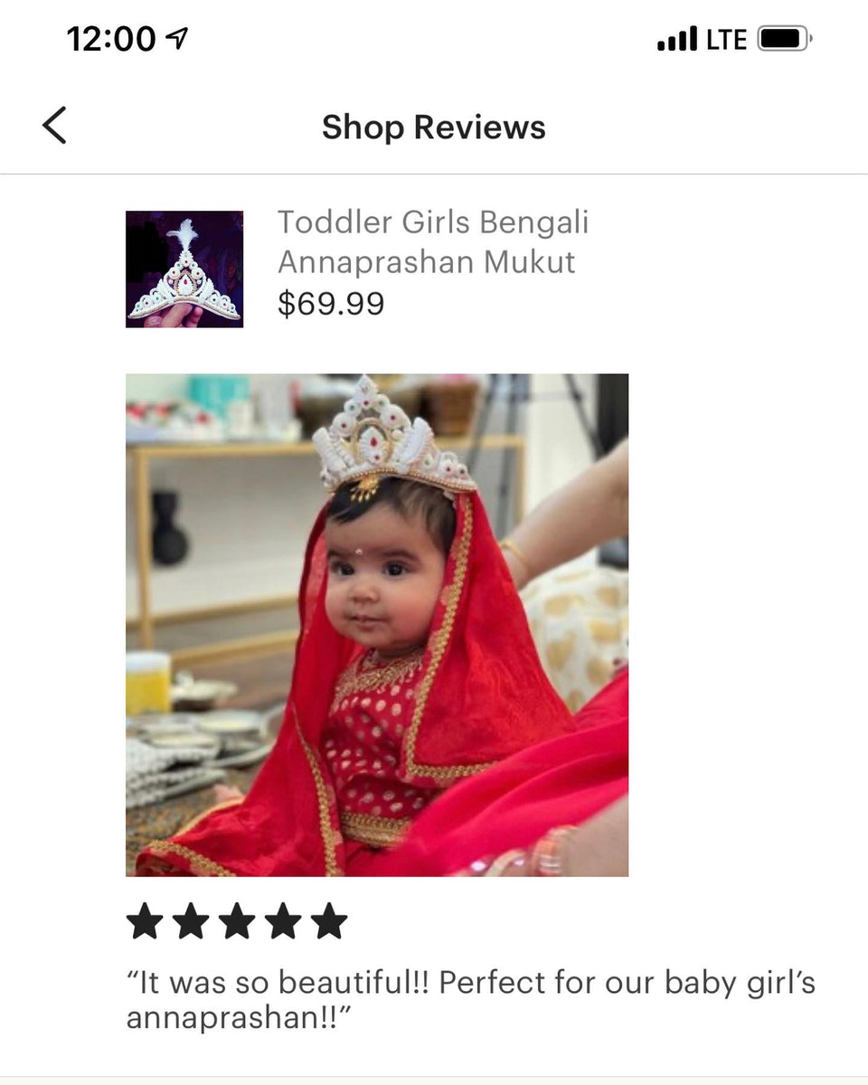 Bengali annaprashan dress discount for baby girl