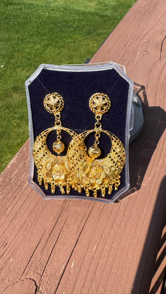 Citigold Gold Plated ChandBali Earrings
