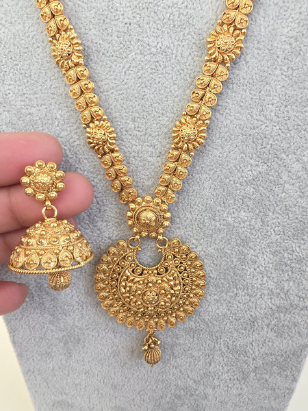 3 Piece Antique Gold Long Necklace
