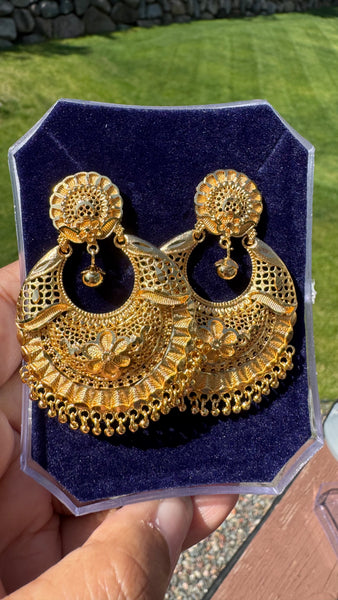 Citigold Gold Plated ChandBaali Earrings