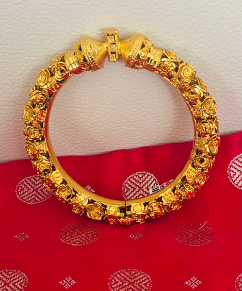 Gold Plated Openable Bangle Bracelet