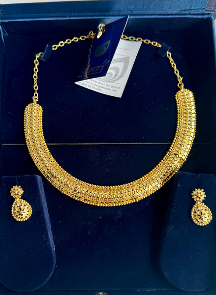 Citigold Gold Plated Necklace with Earrings