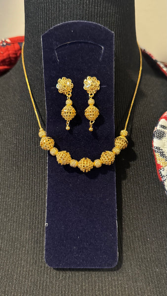 Citigold Goldplated Necklace with Earring Set