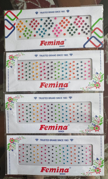 4 pack Bindi/Teep, Multicolored