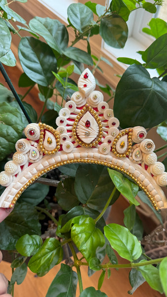 Toddler Girls Bengali Annaprashan Mukut