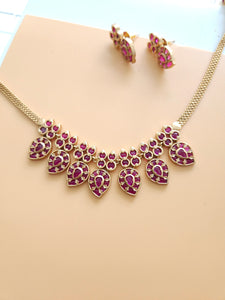 Mangli gold plated necklace set