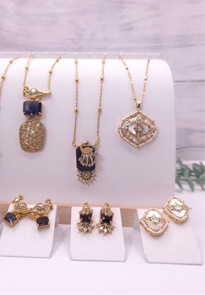 Chandra Polki necklace set