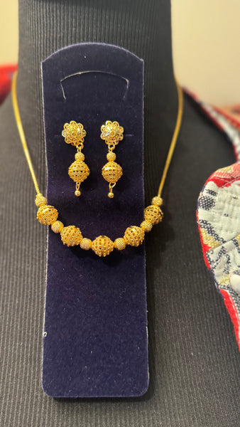 Citigold Goldplated Necklace with Earring Set