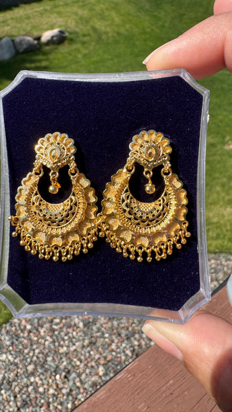Citigold Gold Plated ChandBali Earrings