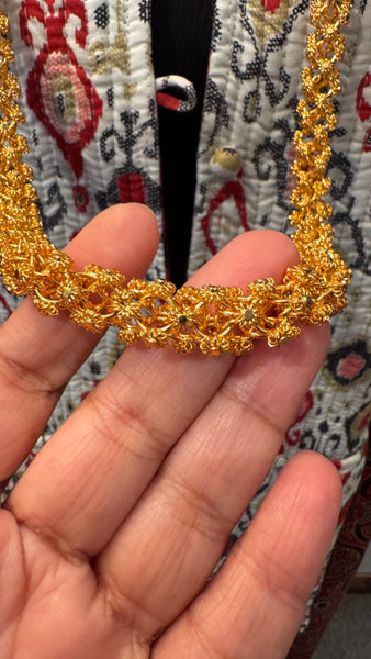 Citigold Goldplated wider width Long Filigree Necklace