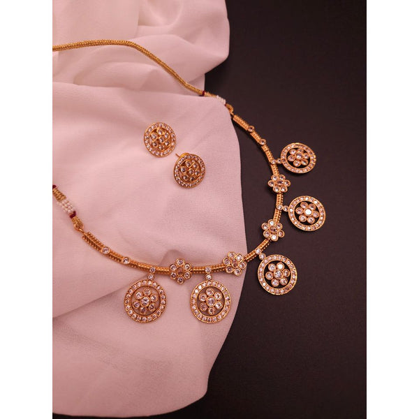 Goldplated Contemporary Hasli Necklace Set