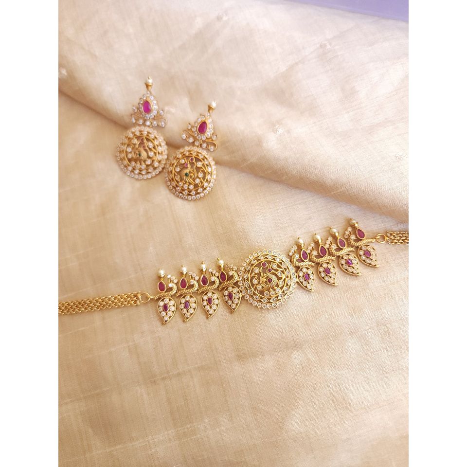 Handcrafted Goldplated Choker Necklace Set