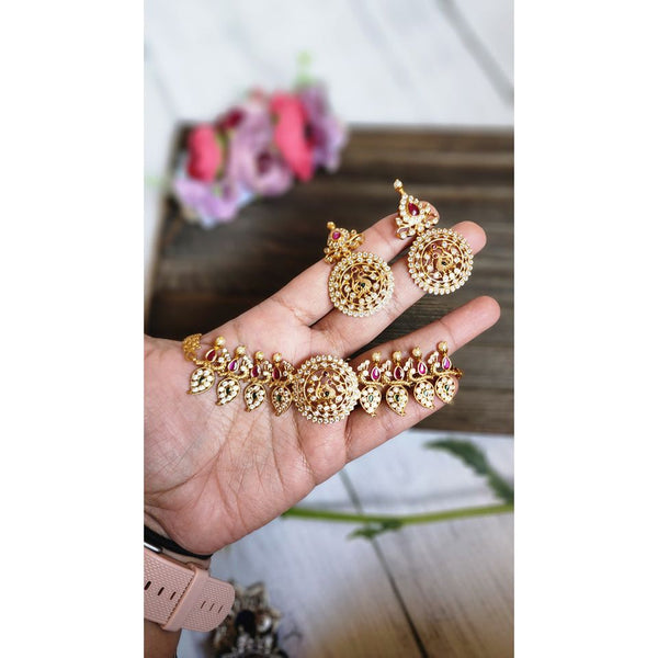 Handcrafted Goldplated Choker Necklace Set