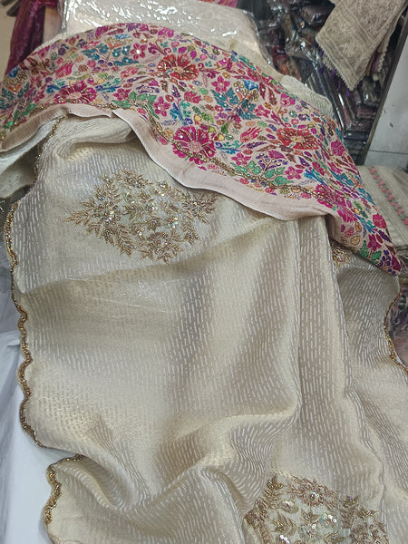 Pure Zardosi Work Tissue