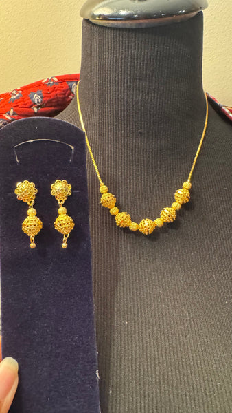 Citigold Goldplated Necklace with Earring Set