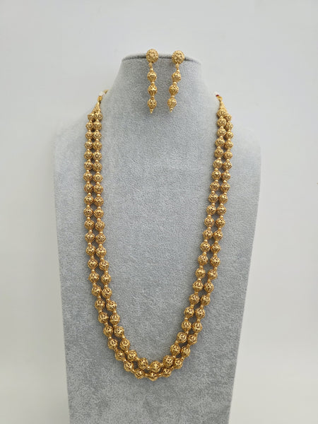 Antique Matar Mala Necklace With Gold Plating