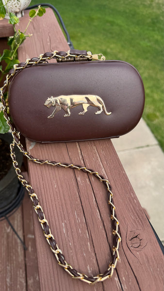 Sabyasachi Inspired Clutch Deep Brown