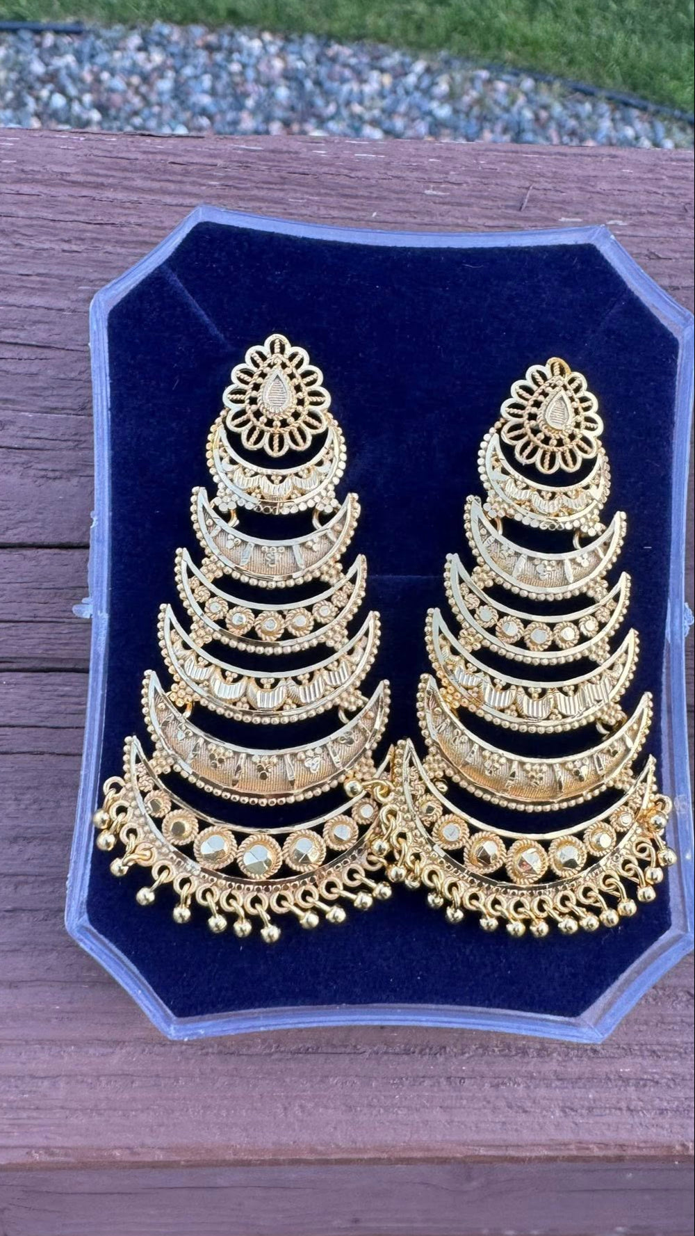 Citigold Goldplated Long Jhumka Earrings