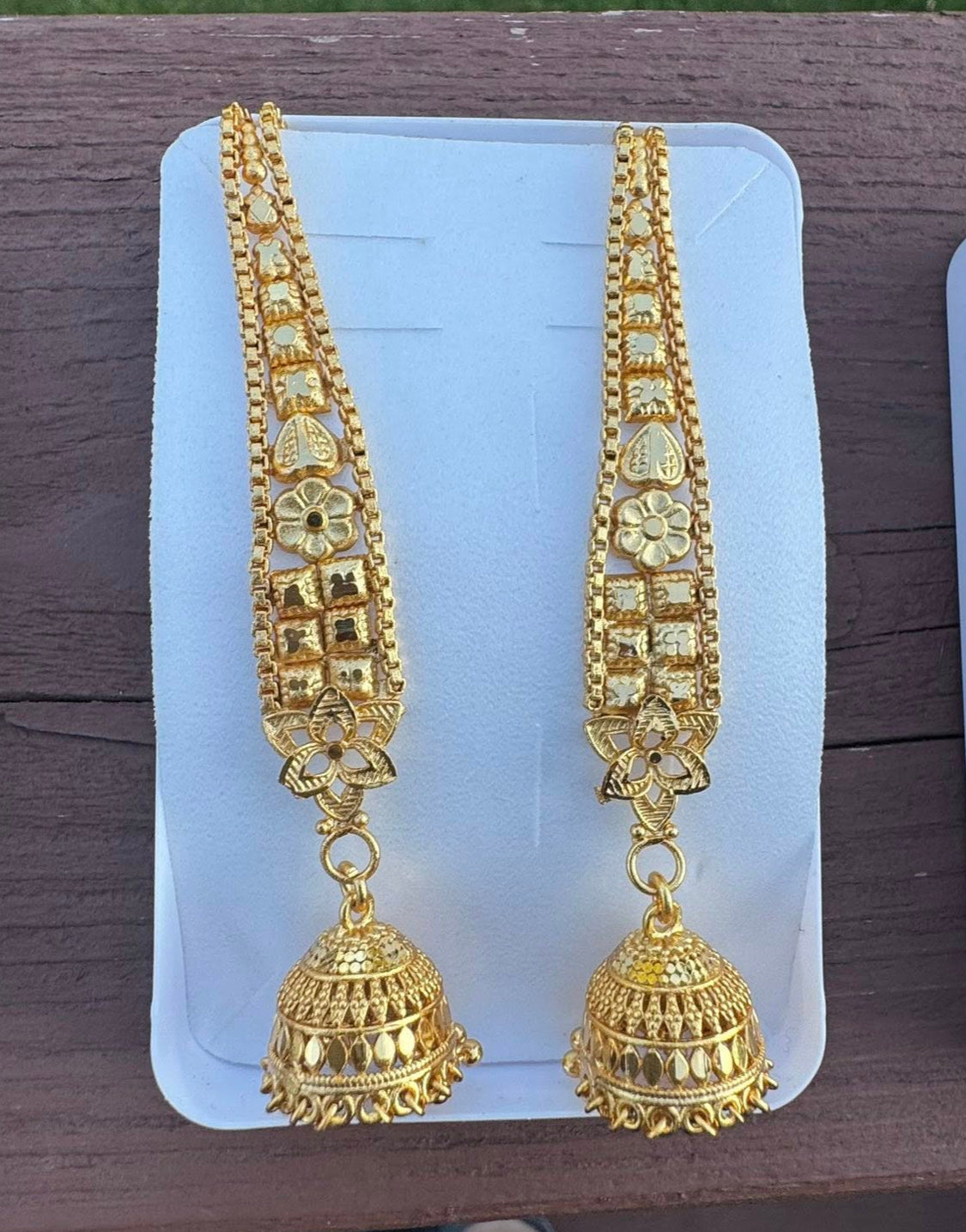 Citigold Goldplated Long Jhumka Earrings