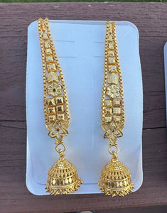 Citigold Goldplated Long Jhumka Earrings