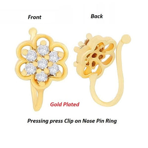 Stunning Gold Plated Designer Nose Rings