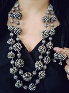 Handcrafted Oxidized Long Necklace